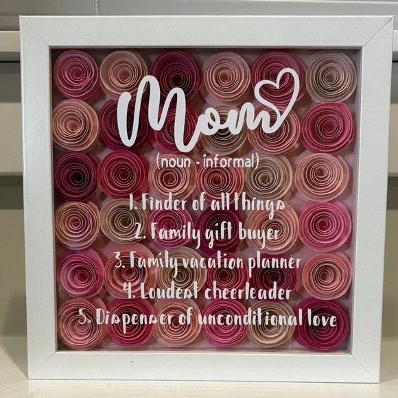 Mom Rose Shadow Box Frame - Picture 4 of 5